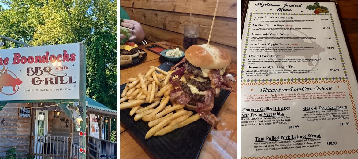 The Boondocks BBQ & Grill Menu